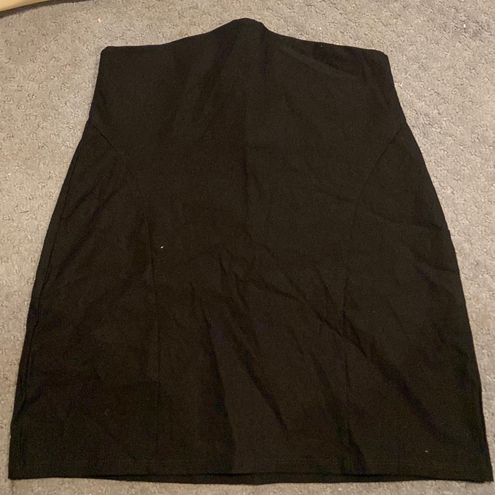 Black mini skirt